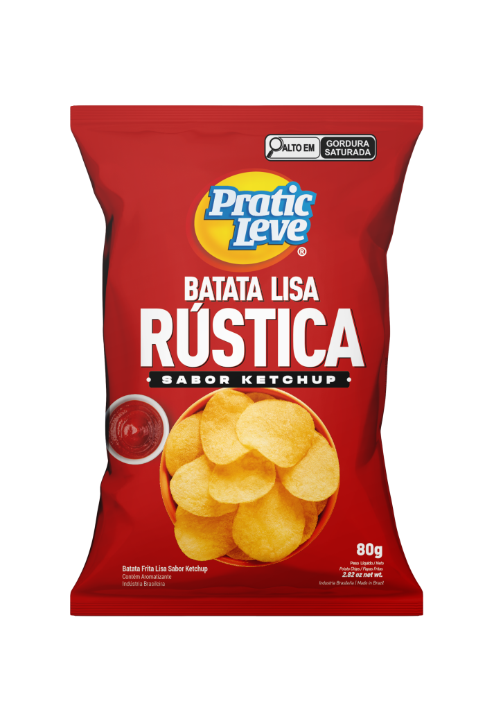 Batata Rústica Ketchup 80g - Pratic Leve