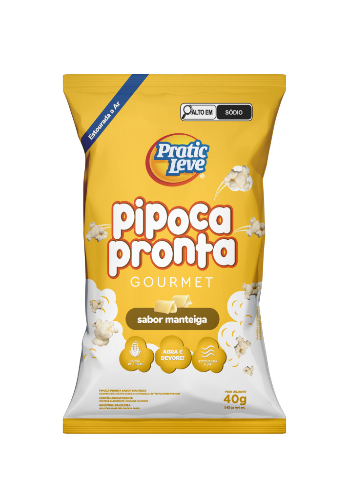 Pipoca Gourmet Manteiga 40g - Pratic Leve