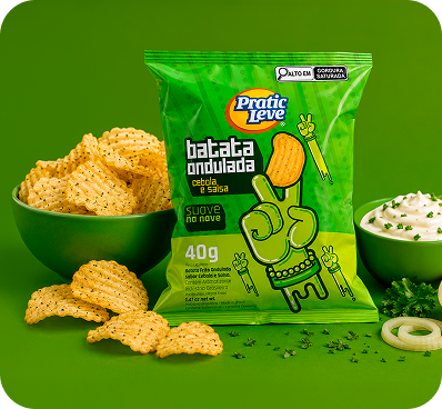 Batata Ondulada Cebola e Salsa