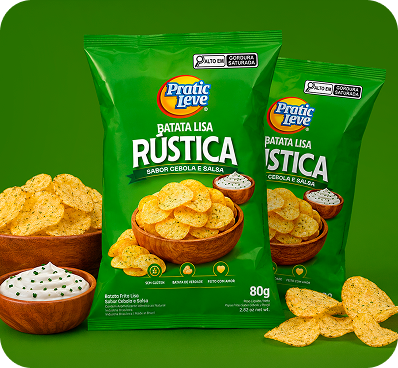 Batata Lisa Rústica Cebola e Salsa