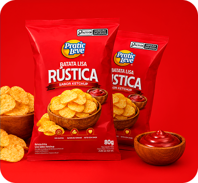 Batata Lisa Rústica Ketchup
